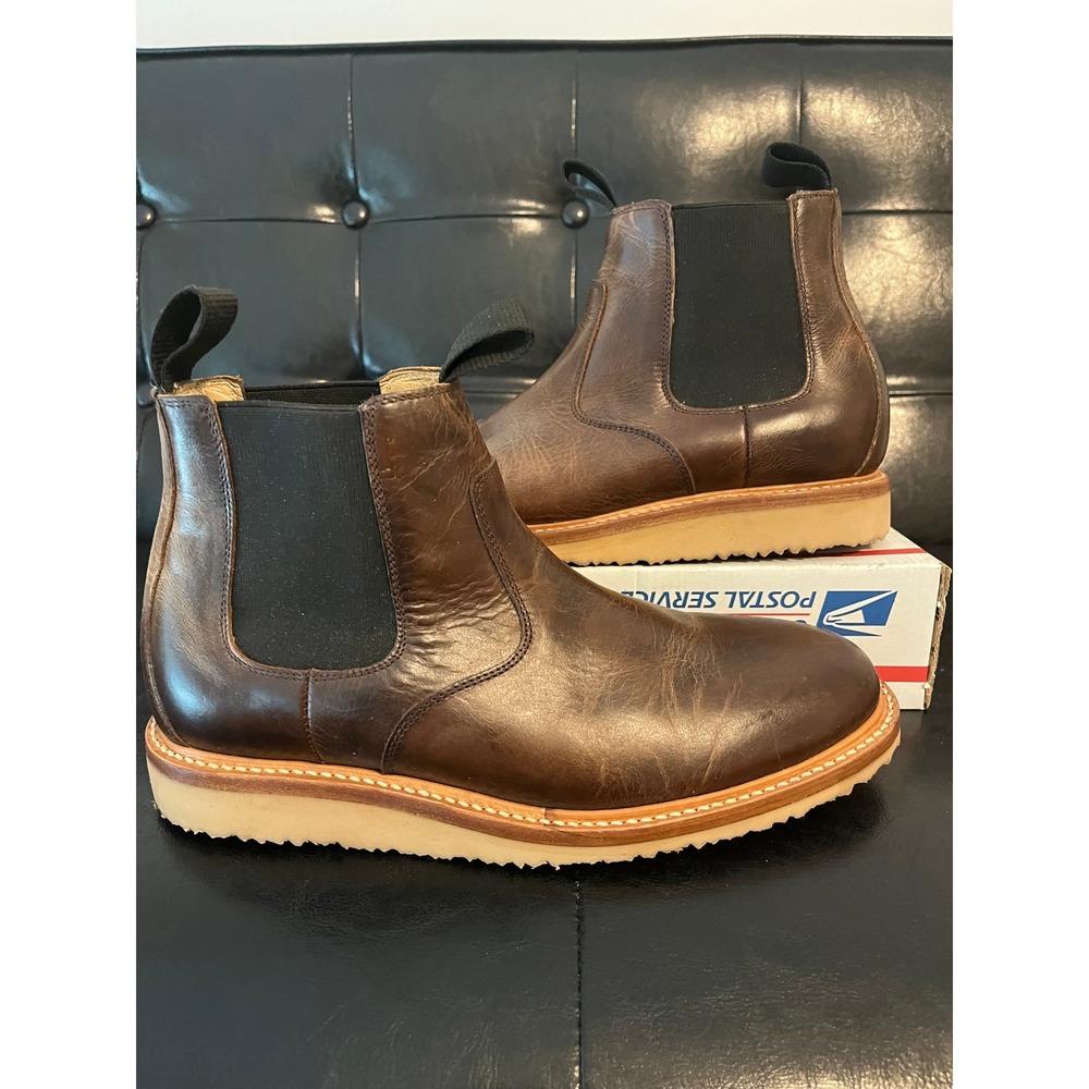 Rhodes x Huckberry Work Wedge Chelsea Leather Boots